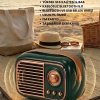 ® Yeni Ürün Nostaljik Retro Bluetooth FM Radyo, USB ve Bluetooth Kablosuz Hoparlör